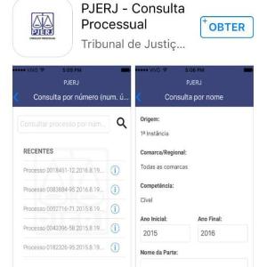 Nova versão do aplicativo para celular do TJRJ