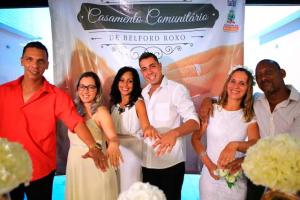 O casamento uniu 51 casais em cerimônia realizada no Fórum de Belford Roxo