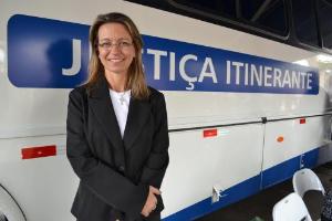 A Juíza Responsável pela Justiça Itinerante em Quatis, Dra. Priscila Dicki.