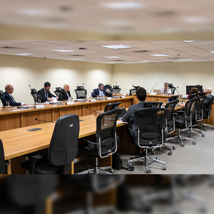  A 2ª vice-presidente do TJRJ, desembargadora Maria Angélica Guimarães Guerra Guedes conduz a reunião