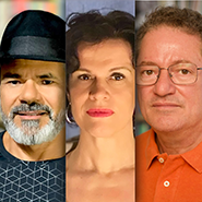 Fotografias dos convidados: Ana Luiza; Maurício Melo Júnior e José Inácio Vieira de Melo. Fotografias dos convidados: Ana Luiza; Maurício Melo Júnior e José Inácio Vieira de Melo.