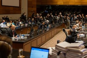 Ex-governador Wilson Witzel é interrogado em uma das sessões do Tribunal Especial Misto
